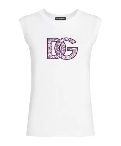 Dolce & Gabbana Women Logo Cotton T-shirt