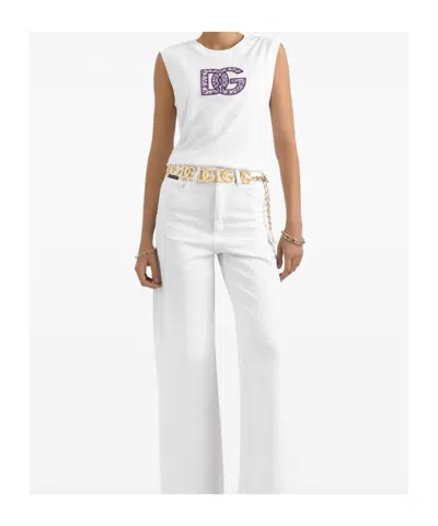 Dolce & Gabbana Women Logo Cotton T-shirt
