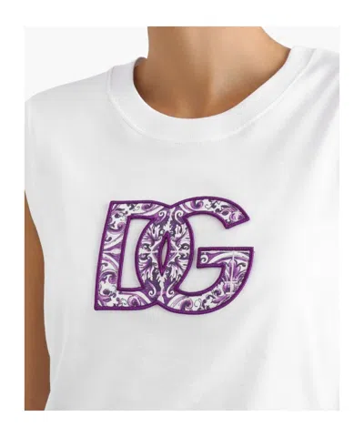 Dolce & Gabbana Women Logo Cotton T-shirt