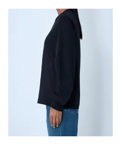 Moncler Long Sleeve Sweatshirt In Blue