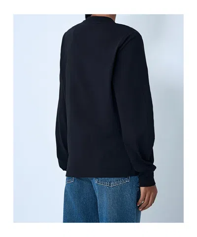 Moncler Long Sleeve Sweatshirt In Blue