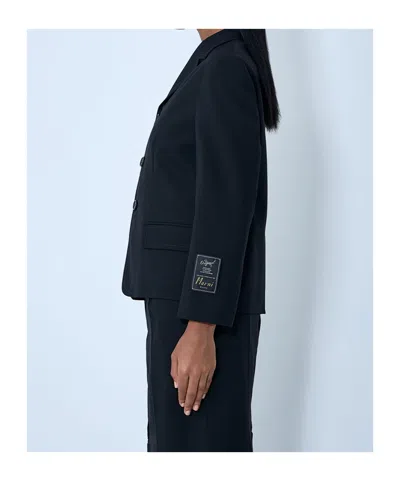 Marni Tailored Wool Jacket With Classic Button Closure And Pockets In Blue