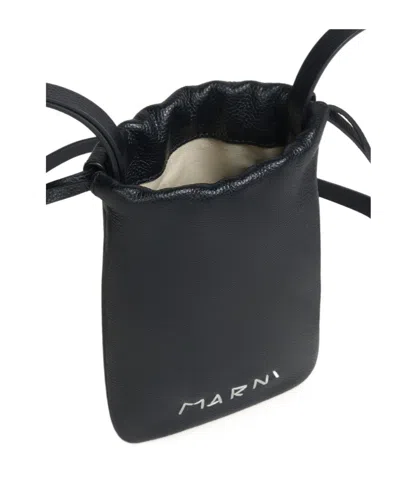 Marni Drawstring Leather Wallet