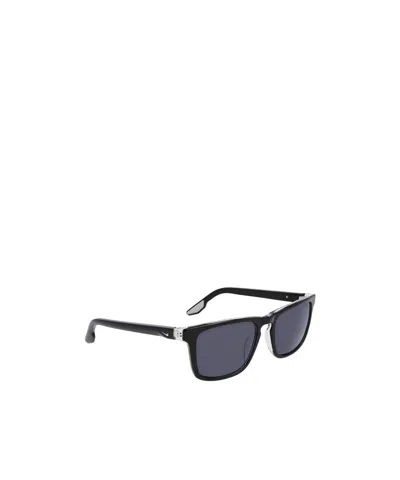 Nike Eclipse Rise Rectangular Frame Sunglasses In Black