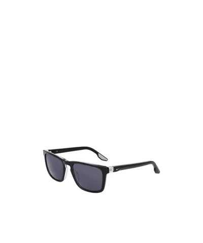 Nike Eclipse Rise Rectangular Frame Sunglasses In Black