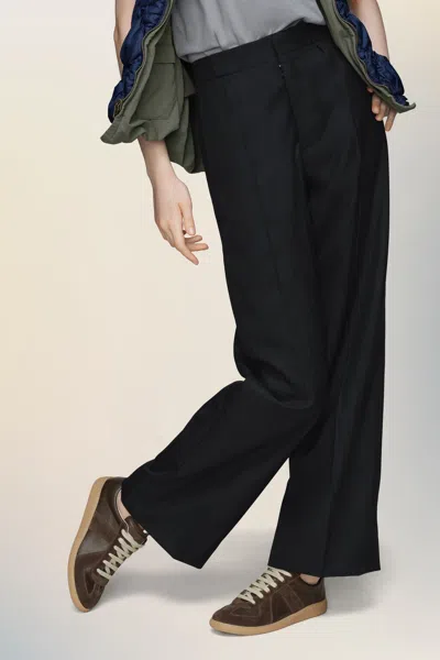 Maison Margiela Dark Brown Replica Sneakers In Brown