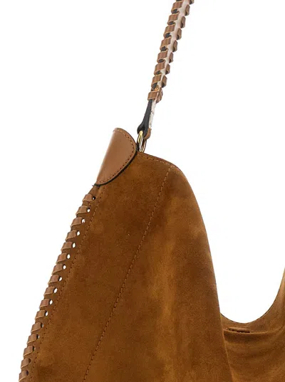 Isabel Marant 'oskan Hobo' Brown Crossbody Bag In Suede Woman