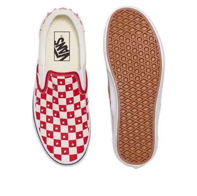 Vans Classic Slip-on Checkerboard 'racing Red White'