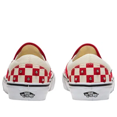 Vans Classic Slip-on Checkerboard 'racing Red White'