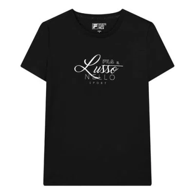 Fila (wmns)  Alphabet Round Neck Pullover Short Sleeve Black