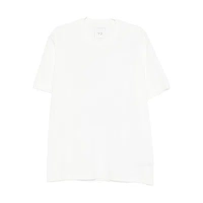 Y-3 Crewneck Graphic Print Oversize Short Sleeve T-shirt In White