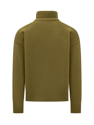 Ami Alexandre Mattiussi Ami Paris Adc Uks839 Felted In Green