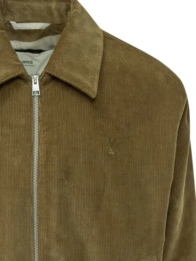 Ami Alexandre Mattiussi Ami Paris Blouson Adc In Green