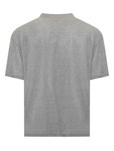 Ami Alexandre Mattiussi Ami Paris T-shirt In Gray