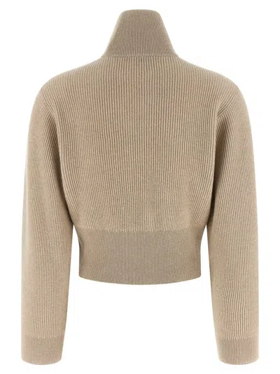 Brunello Cucinelli Sparkling Cardigan In Brown