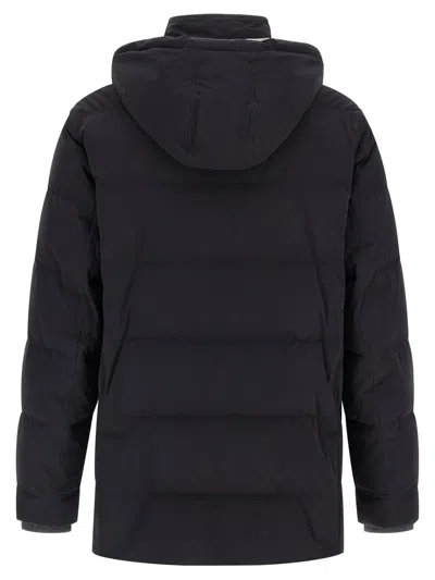 Brunello Cucinelli Men Knit Insert Down Jacket