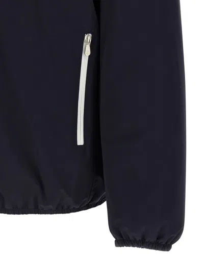 Brunello Cucinelli Waterproof Hooded Jacket In Blue