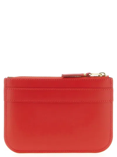 Comme Des Garçons Red Big Bow Wallet In Red
