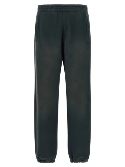 Golden Goose Black Niccol Joggers In Green