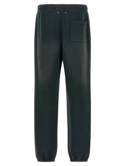 Golden Goose Black Niccol Joggers In Green