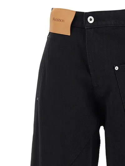 Jw Anderson J. W.anderson 'twisted Workwear' Jeans In Black