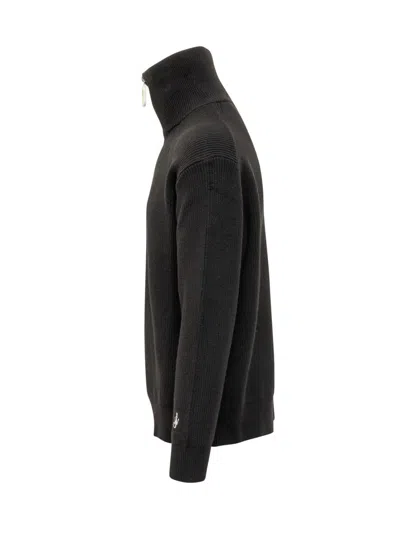 Jw Anderson Half Zipper Shirt In Black