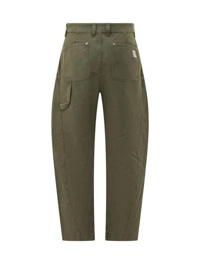 Jw Anderson Seam Trousers Twisted Seams In Green