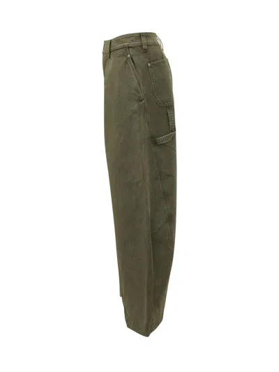 Jw Anderson Seam Trousers Twisted Seams In Green