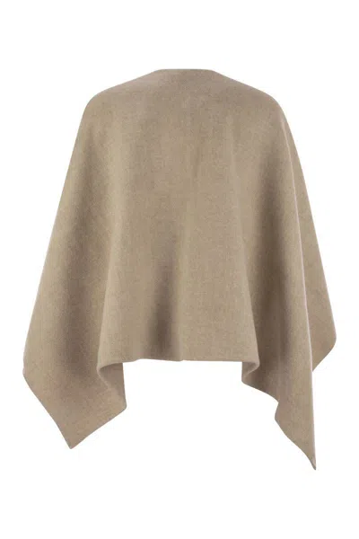 Max Mara Serra - Alpaca And Wool Poncho In Green