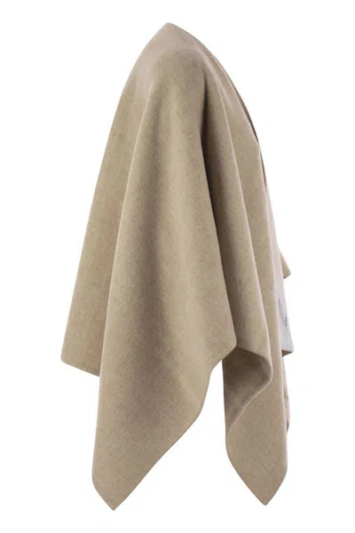 Max Mara Serra - Alpaca And Wool Poncho In Green