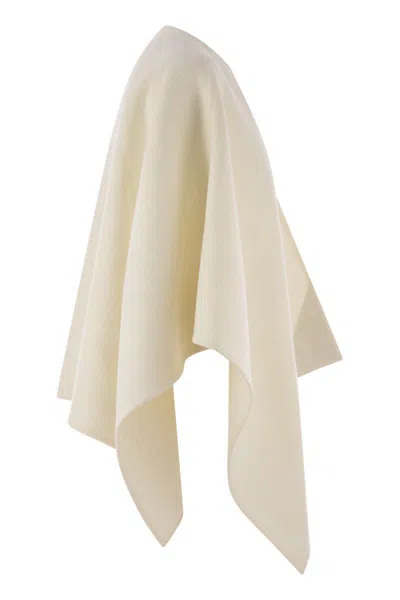 Max Mara Serra - Alpaca And Wool Poncho In Neutral