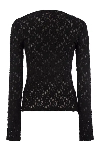 Max Mara Studio Gennaio - Tight-fitting Cloqué Lace Jersey