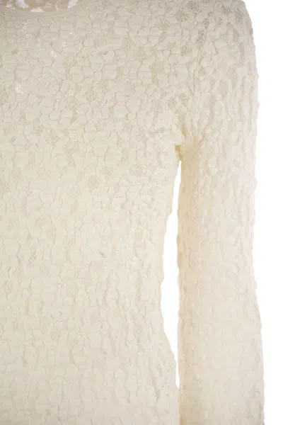 Max Mara Studio Gennaio - Tight-fitting Cloqué Lace Jersey