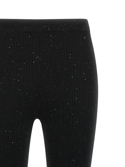 Pinko Black Wool-blend Trousers In Black