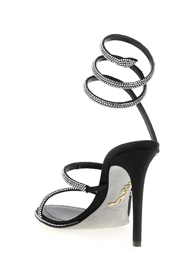 René Caovilla Round Toe High Heel Sandals