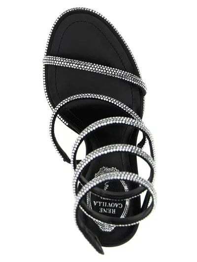 René Caovilla Round Toe High Heel Sandals