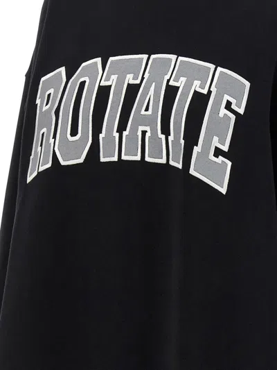 Rotate Birger Christensen Rotate Birgerchristensen Long Sleeve T-shirt In Black