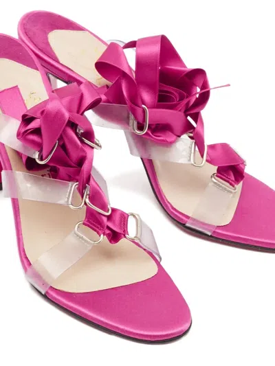 Pre-owned Christian Louboutin Ribbon-strap Heeled Sandals