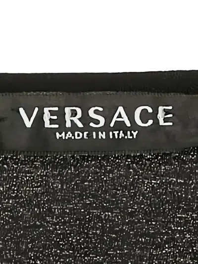 Pre-owned Versace Long-sleeves Scoop-neck Top