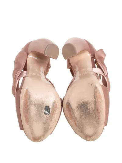 Pre-owned Miu Miu 110mm Knotted-detail Sandals