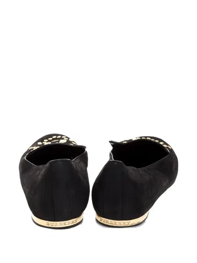Pre-owned Burberry Suede Eyelet-detail Loafers