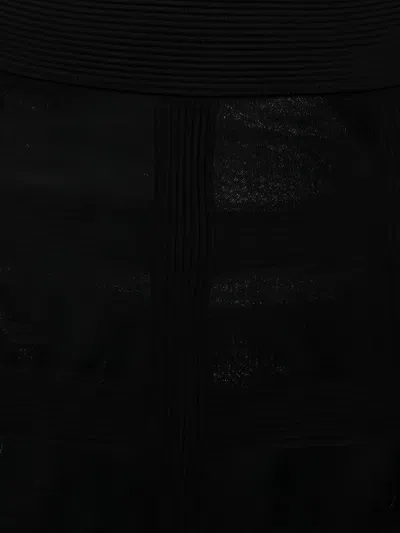 Pre-owned Alexander Mcqueen Sheer-panel Midi Skirt