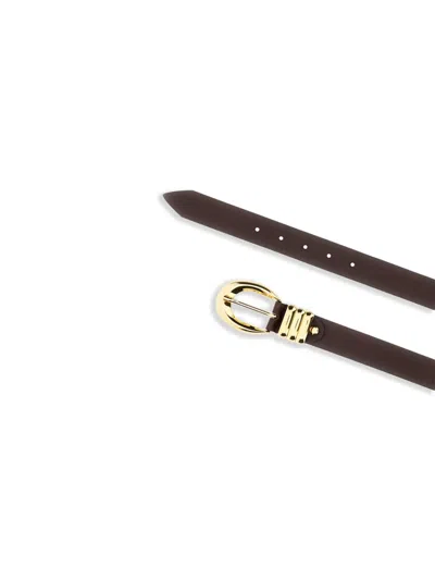 Federica Tosi Buckled Leather Belt In Brown