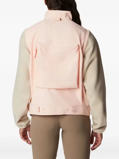 Columbia Fleece-paneled Gilet In Pink