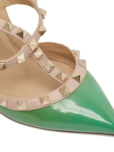Pre-owned Valentino Garavani 100mm Rockstud-detail Pumps