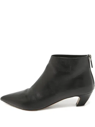 Pre-owned Dior Pointed Toe Leather Boots