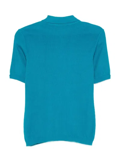 Pre-owned Ferragamo 1970s Ribbed Polo Shirt