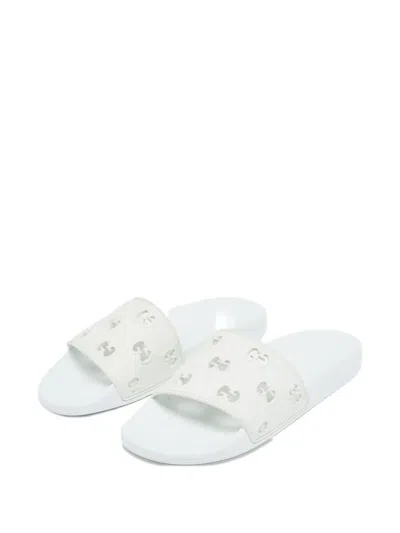 Pre-owned Gucci Interlocking Gg Cut-out Slides