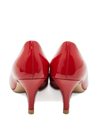 Pre-owned Ferragamo 80mm Carla Vara Patent-leather Pumps