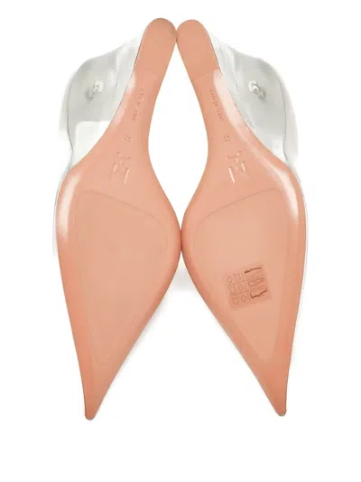 Pre-owned Amina Muaddi 95mm Ane Pointed-toe Wedge Pumps